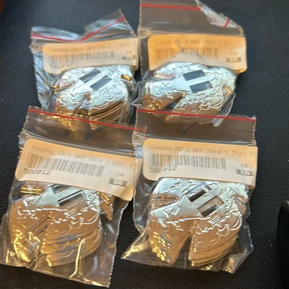 Slotted T-Bird Conchos.  1 1/2” (40) - Picture 2 of 4